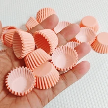 Pink Mini Cupcake Liners; Greaseproof Paper Muffin Liners; Disposable Mini Cupcake Cups; Suitable For Baking Paper Cups And Muffin Cups Packaging; Suitable For Cake And Candy Making; Suitable For Holidays, Weddings, Valentine's Day And Various Anniversaries. - Pink Mini Cupcake Liners - View 7