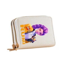 KPop Demon Hunters 1PC Witch Hunter Cartoon Print Short Wallet, Multi-Slot Card Holder, Anime Merchandise, Portable Coin And Card Storage Pouch For Teens - Multicolor - View 8