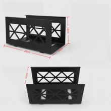 1/2/3pcsX Hollow Metal Countertop Storage Rack, Kitchen Roll Organizer Holder For Paper Towel, Cling Film, Aluminum Foil Roll, Desktop Storage Shelf - View 2