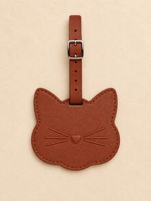 Cute Cat Shaped Luggage Tag, Adjustable Buckle Luggage Identification Tag, Unisex Travel Bag Hanging Tag, Essential For Airport/Train/Vacation Travel - Multicolor - View 10