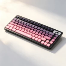 Acer Dilengkapi layar digital | Set keyboard dan mouse nirkabel Bluetooth dual-mode warna hitam dan merah muda. Pengoperasian senyap, dapat diisi ulang, daya tahan baterai lama. Tombol angka berorientasi bisnis. Kompatibel dengan Mac / Tablet / Ponsel / Laptop / Desktop. - View 9