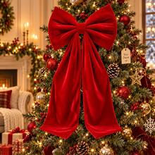 Christmas Bow Hanging Decoration For Tree Door Window, 30x100cm / 40x130cm - 1PC - View 1