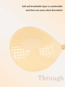 1pc Women's Invisible Silicone Bra, Front Closure Design, Invisible Push-Up Bra Pads Adhesive, Suitable For Dresses, Robes, Wedding Dresses And Other Occasions - Multi-color - View 3