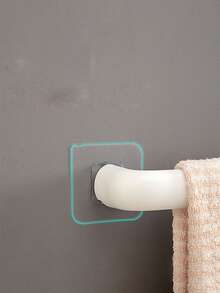 1set Multi-Functional Towel Rack - Self-Adhesive Towel Rack - Wall-Mounted Bathroom Towel Rack - Shoe Rack - Bathroom Slippers Rack - Free Hole-Drilling Bathroom Towel Bar - Multicolor - View 2