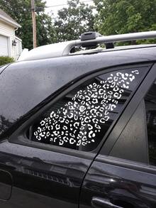 Leopard Print Car Decal Sticker, Cheetah Pattern Self-Adhesive Vinyl Waterproof Car Mirror Window Gas Tank Decor, DIY Cuttable Animal Print Car Accessories - A - View 6
