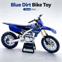 Realistic Off-Road Motorcycle Alloy Model Desktop Collectible Display Piece, Birthday Christmas Easter Party Small Gift, Holiday Gift, Prank Toy, Fun Decorative Prop - Multicolor - View 3