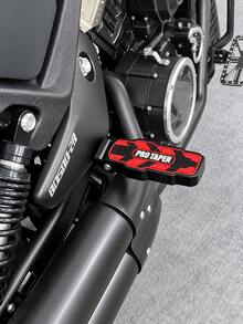 Pelindung Pijakan Kaki Motor Universal, Penutup Pijakan Kaki Depan Karet Anti Selip, Bantalan Pegangan Pedal Kaki Lebar, Cocok Untuk Motor Off-Road, Motor, Sepeda Balap Ketahanan, Sepeda Off-Road, Sepeda Jalanan, Skuter, Penutup Pijakan Kaki Pengganti, Aksesori Berkendara Untuk Sebagian Besar Motor - A - View 3