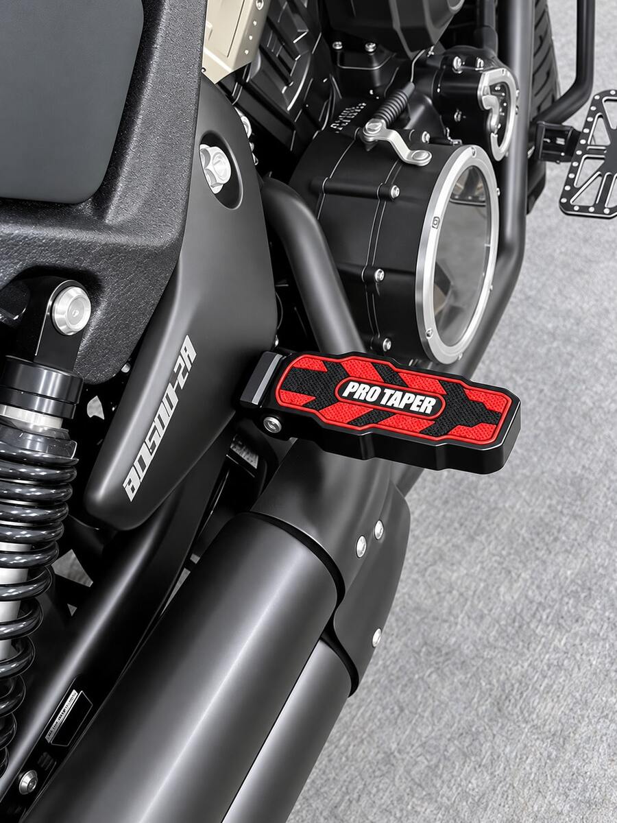 Universal Motorcycle Foot Peg Pad, Anti-Slip Rubber Front Foot Peg Cover, Wide Foot Pedal Grip Pad, Suitable For Off-Road Motorcycles, Motorcycles, Endurance Racing Bikes, Off-Road Bikes, Street Bikes, Scooters Replacement Foot Peg Cover, Riding Accessories For Most Motorcycles - A - View 1