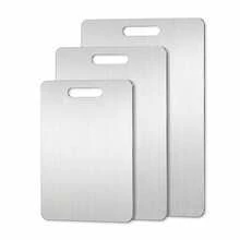 Pure Titanium Cutting Board Antibacterial Anti-Mold Double-Sided Chopping Board Christmas Halloween Thanksgiving Kitchen Home Use Cutting Board Fruit Vegetable Meat Separate Cutting Board Cutting Board Easy To Clean Non-Stick Knife Kitchen Storage Hanging Hole Design - View 8