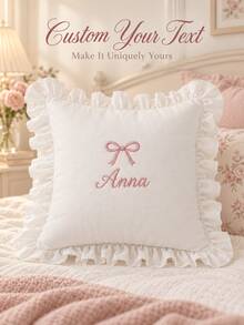 Customized Name Pillowcase, Embroidered Pillowcase, Without Pillow Insert, Couple Gift, Wedding Gift, Wedding Keepsake - Multicolor - View 1