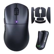 Mouse Gaming Nirkabel Ringan ATTACK SHARK F1 AIR 39g dengan Mouse Tape, 60K DPI, Dual 8K Polling, PAW3955MAX, 20000 FPS, Konektivitas Tri-Mode, Sakelar Optik, Baterai 720 Jam, Web Driver untuk PC Mac - View 12