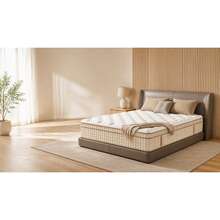 Spring Hybrid Mattress 26CM Foam Pocket Sprung Mattress Support & Motion Spring Hybrid Mattresses On-Site - White+Gold + Foam+Spring - View 3
