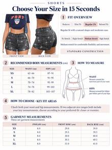 Women's Retro Black High-Waisted Rhinestone Denim Shorts, Y2K Streetwear Hot Pants - Grey - View 8