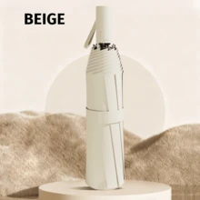 1pc Fully Automatic 16-Rib High-Quality Rain & Windproof Umbrella, Sturdy And Durable, Suitable For Family Outdoor Entertainment, Dual-Use Rain & Sun Protection, Can Be Used By Multiple People (Dual-Rib Color Can Be Freely Matched), Applicable For School, Office, Home, Travel And Other Occasions. - Multicolor - View 12