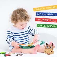 Montessori Busy Book, DIY Felt Quiet Activity Book, 3D Fabric Storybook, Educational Toy For Kids, Learning & Cognitive Development - Multicolor - View 8