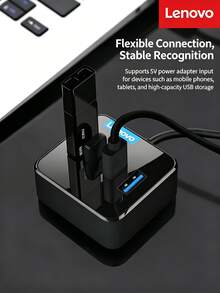 Lenovo Hub Split-Outlet Original C603, Extender USB 3.0 Kecepatan Tinggi, Tipe Steker Atas [Type-C ke USB 3.0 x 4], 0,25m, Universal untuk Laptop - View 5