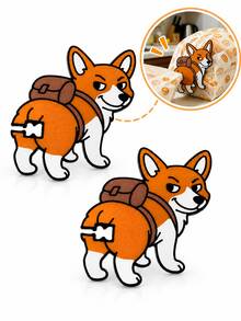 Corgi Dog Shaped Sealing Clips, Cute Food Storage Sealing Clips, Suitable For Bread Bags, Snack Bags, Potato Chip Bags And Kitchen Storage Organization, Reusable Animal Shaped Sealing Clips, Fun Kitchen Accessories And Food Storage Supplies - Multicolor - View 1