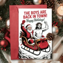 1pc Funny Pop Culture Christmas Card, High-Quality Paper With Envelope, Perfect For Family, Friends, Classmates, Colleagues, Christmas Gift, Christmas Eve, Holiday Party Decoration, Also Suitable As Birthday Gift, Fits Anyone - Sets - View 8