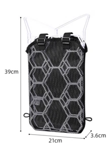 CAMEL CROWN Backpack Ventilation Pad, Lightweight Back Panel Accessory, Breathable Spacer Backing For Backpack - White Frame Black Mesh - View 1