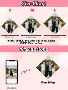 Personalized Photo Tie Patch, Customized Commemorative Tie Sticker, Wedding Tie Decoration, Gift For Dad, Grandpa, Groom's Father, Valentine's Day - DTF Transfer - View 6