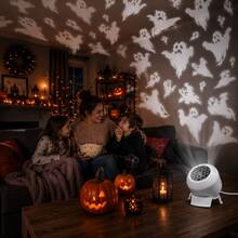 Dynamic Ghost LED Projection Light, Halloween Indoor Decor Projection Night Light, USB Powered, Adjustable Angle, Suitable For Entryway, Living Room And Party Scenes - Ghost - View 11