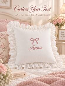 Customized Name Pillowcase, Embroidered Pillowcase, Without Pillow Insert, Couple Gift, Wedding Gift, Wedding Keepsake - Multicolor - View 2