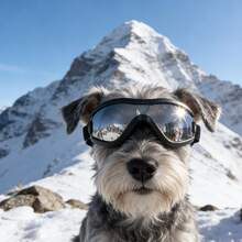 5kg-10kg Dog Fashionable Adjustable Colorful Sunglasses, High Quality Multi-Color Options, Windproof Protective Goggles, Suitable For Outdoor Activities Or Photography - Black - View 12