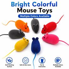 Đồ chơi mèo tương tác hình chuột, nhiều màu sắc và mềm mại, đồ chơi nhai mini bền cho thú cưng, đồ chơi giải trí cho mèo trong nhà, đồ chơi thú cưng dễ thương, hoàn hảo cho chơi hàng ngày, huấn luyện thú cưng, đạo cụ chụp ảnh, đồ dùng thú cưng tại nhà - Xem 4