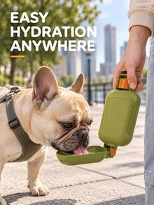 1pc 460ml Portable Dog Water Cup With Hanging Rope, Outdoor Pet Drinking Bottle, Leak-Proof Puppy Water Cup, Suitable For Small, Medium And Large Dogs Walking, Hiking, Camping - Multicolor - View 6