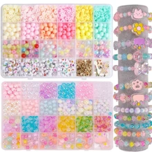 24-Compartment Storage Box Handmade Jewelry Kit, DIY Phone Chain Bracelet Necklace Headband Making Accessories, Creative Design Gift - Multicolor - View 3