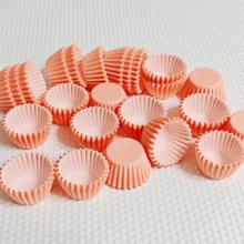 Pink Mini Cupcake Liners; Greaseproof Paper Muffin Liners; Disposable Mini Cupcake Cups; Suitable For Baking Paper Cups And Muffin Cups Packaging; Suitable For Cake And Candy Making; Suitable For Holidays, Weddings, Valentine's Day And Various Anniversaries. - Pink Mini Cupcake Liners - View 8