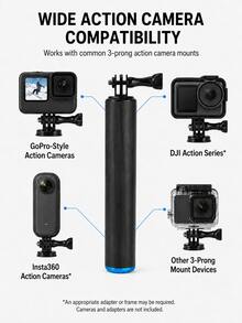مقبض عائم متوافق مع كاميرات HERO/ Osmo Action/ Action، واجهة برغي سفلية 1/4 بوصة، مقبض كاميرا عائم مضاد للفقدان، مناسب للغطس والسباحة والتزلج على الأمواج وتصوير مدونات الفيديو أثناء السفر - مشاهدة 3