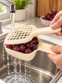 2 pcs Keranjang Saringan Buah Mini Mudah Dibersihkan dengan Gagang - Cocok untuk Ceri dan Blueberry, Keranjang Penyaring Dapur Plastik Tahan Lama, Rak Penyimpanan Buah Dapur - MultiWarna - View 7