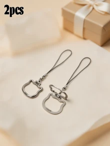 1pc/2pcs 2-In-1 Multifunctional Phone Lanyard And Stand-A Portable, Hands-Free Holder Featuring A Foldable Metal Ring Pendant That Serves As A Stand For Phones And Tablets; An Ideal Birthday Or Holiday Gift For Mothers, Family, And Friends. - B - View 13