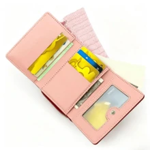 Women's Short Wallet, Multi-Slot Small Purse With Wrist Strap, Fashionable Cute Printed Pattern Coin Pouch, Women's Daily Use Handbag - Multicolor - View 5