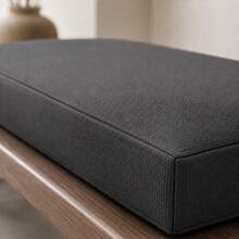 Heavy-Duty Indoor/Outdoor Bench Pad – Sophisticated Design For High-Traffic Seating Areas - Dark Grey - View 7