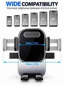 Dudukan Ponsel Mobil dengan Perekat Hisap Kuat, Rotasi 360°, Dudukan Dashboard, Dudukan Ponsel Universal yang Dapat Diatur untuk Mobil, Truk, SUV, Van, Aksesori Navigasi Otomatis - A - View 4
