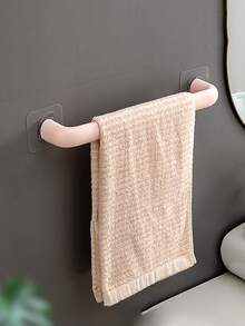 1set Multi-Functional Towel Rack - Self-Adhesive Towel Rack - Wall-Mounted Bathroom Towel Rack - Shoe Rack - Bathroom Slippers Rack - Free Hole-Drilling Bathroom Towel Bar - Multicolor - View 6