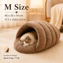 Slipper Shaped Cat & Dog Bed, Comfortable Indoor Sleeping Nest For Autumn/Winter - Multicolor - View 15