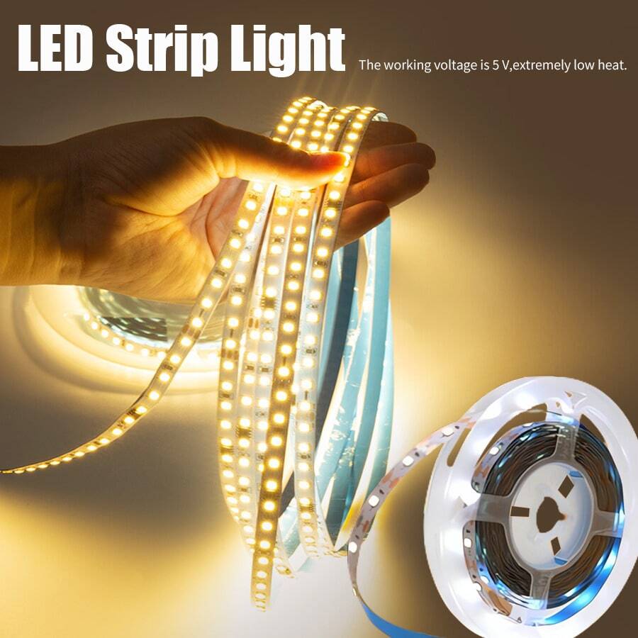 5pcs/3pcs/1pc, LED Light Strip With Switch, USB Powered Flexible Ceiling Light Strip With Button Switch, Warm White/White Light, Drill-Free Linear Light Strip Suitable For TV Backlight And Home Decor, Perfect For Weddings, Halloween, Christmas, Parties And More