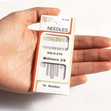 16/55pcs Stainless Steel Sewing Needles, Hand Embroidery Sewing Needles, Easy To Thread Sewing Tools, Embroidery Needles, Mother's Day Gift, Tailoring Repair Tools, Repair Accessories, Suitable For Cross Stitch, Piercing, Embroidery, Mending - Sewing Needle - View 2