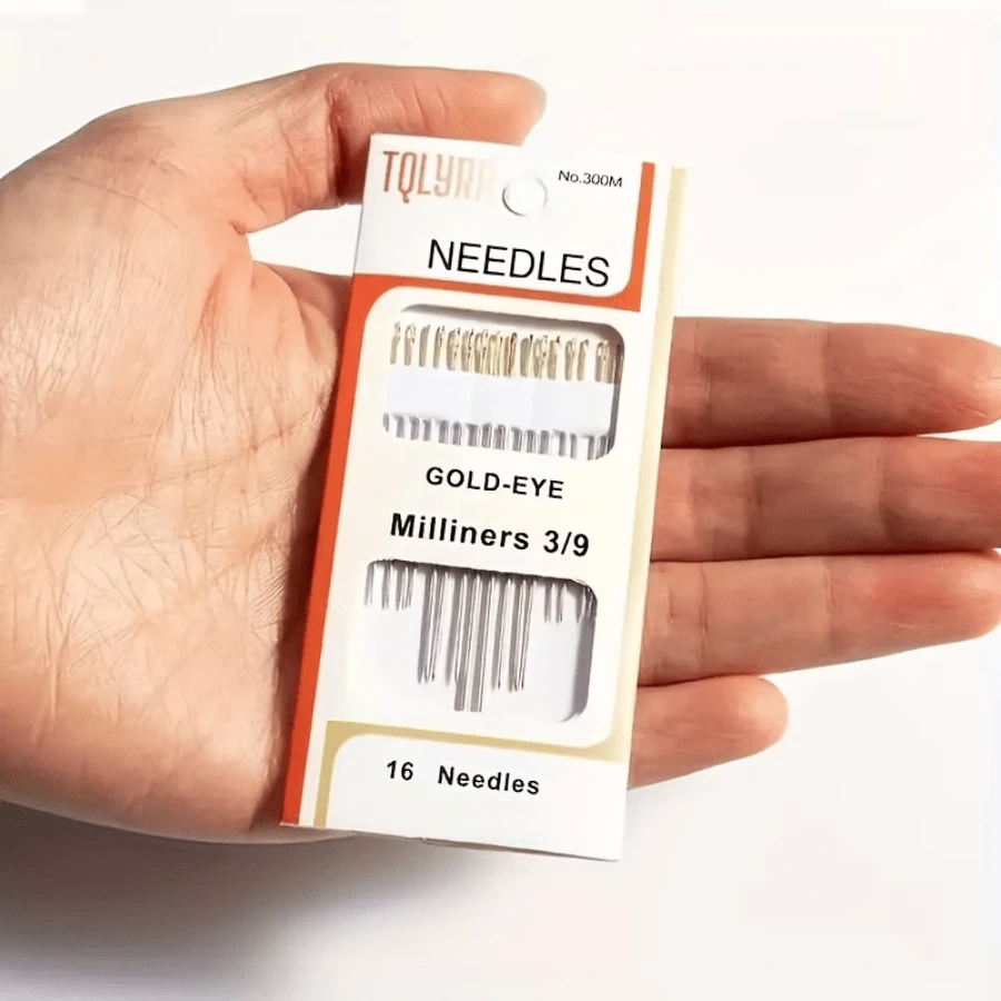 16/55pcs Stainless Steel Sewing Needles, Hand Embroidery Sewing Needles, Easy To Thread Sewing Tools, Embroidery Needles, Mother's Day Gift, Tailoring Repair Tools, Repair Accessories, Suitable For Cross Stitch, Piercing, Embroidery, Mending
