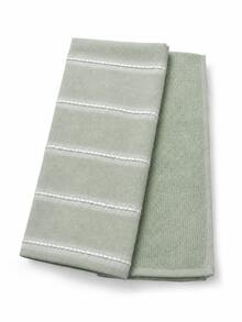%100 Cotton Kitchen Towels – Soft & Absorbent & Dish Towels 2/3pcs - Mint Blue - View 5