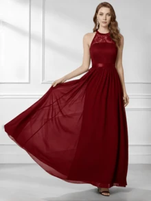 Bridesmaid Dresses - Burgundy - View 6