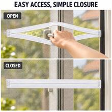 1pc Or 3pcs White Magnetic Zipper Strip, DIY Sewing Zipper Kit For Skylight Screen, Easy Window Opening And Closing - White - View 6