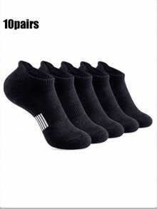10 Pairs Ankle Socks For Running And Hiking, Compression Support, Breathable Cushioning, Invisible Socks, Unisex (1/3/6/9/10 Pairs) - Multicolor - View 25