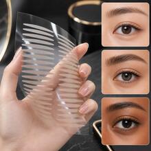MONKIDS 100PCS/5 Sheets Breathable Invisible Double Eyelid Tape, Gift Y-Shaped Adjustment Rod,Double-Sided Eyelid Makeup Adhesive Tape, Transparent,Giveaways,Travel,Cheap Stuff,Travel Essential - Multicolor - View 2