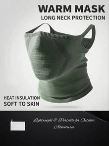 1/2Pcs Unisex Geometric Neck Gaiter, Breathable Earloop Half Face Cover, 100% Polyester Knit Jacquard, For Cycling Skiing Cosplay Halloween. - Multicolor - View 5