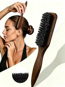 1pc Smooth Tail Comb, Suitable For Creating Smooth Ponytails, Smoothing Flyaways, Designing Curly Hair, Controlling Hairline - Wide Tooth Comb, Can Be Used For Sectioning And Cutting, Hair Styling Tool - Multicolor - View 2