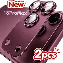 CASECOPS 2pcs Camera Lens Protector Film Compatible With Iphone 18 Pro/18 Pro Max - [Anti-Crack] [Anti-Scratch] [Strong Adhesion] [Compatible With Phone Case] Metal Tempered Glass Rear Camera Screen Protector - Burgundy - 2Pcs - View 1